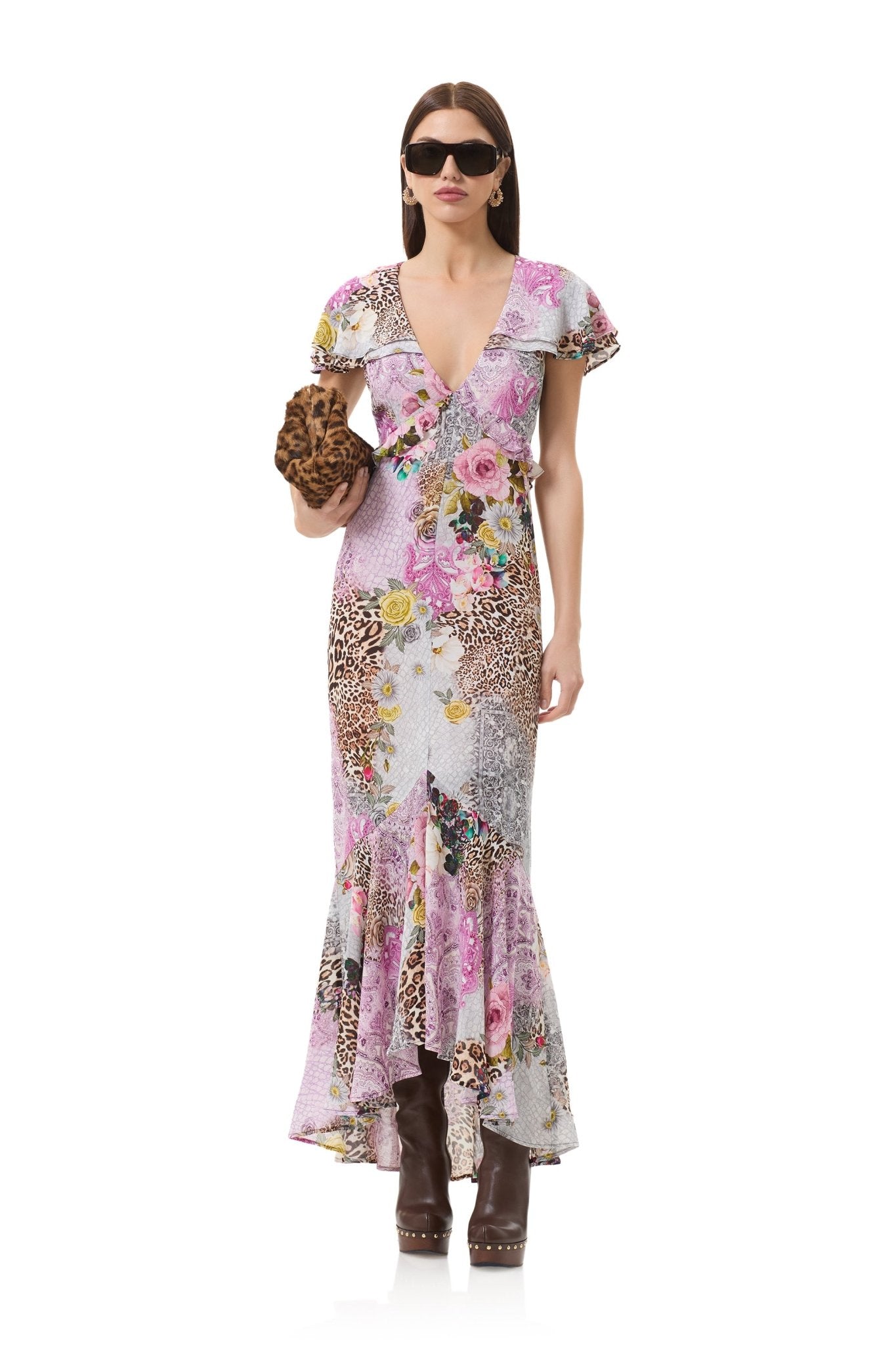 Hemant Dress - Natural Patchwork - AFRM