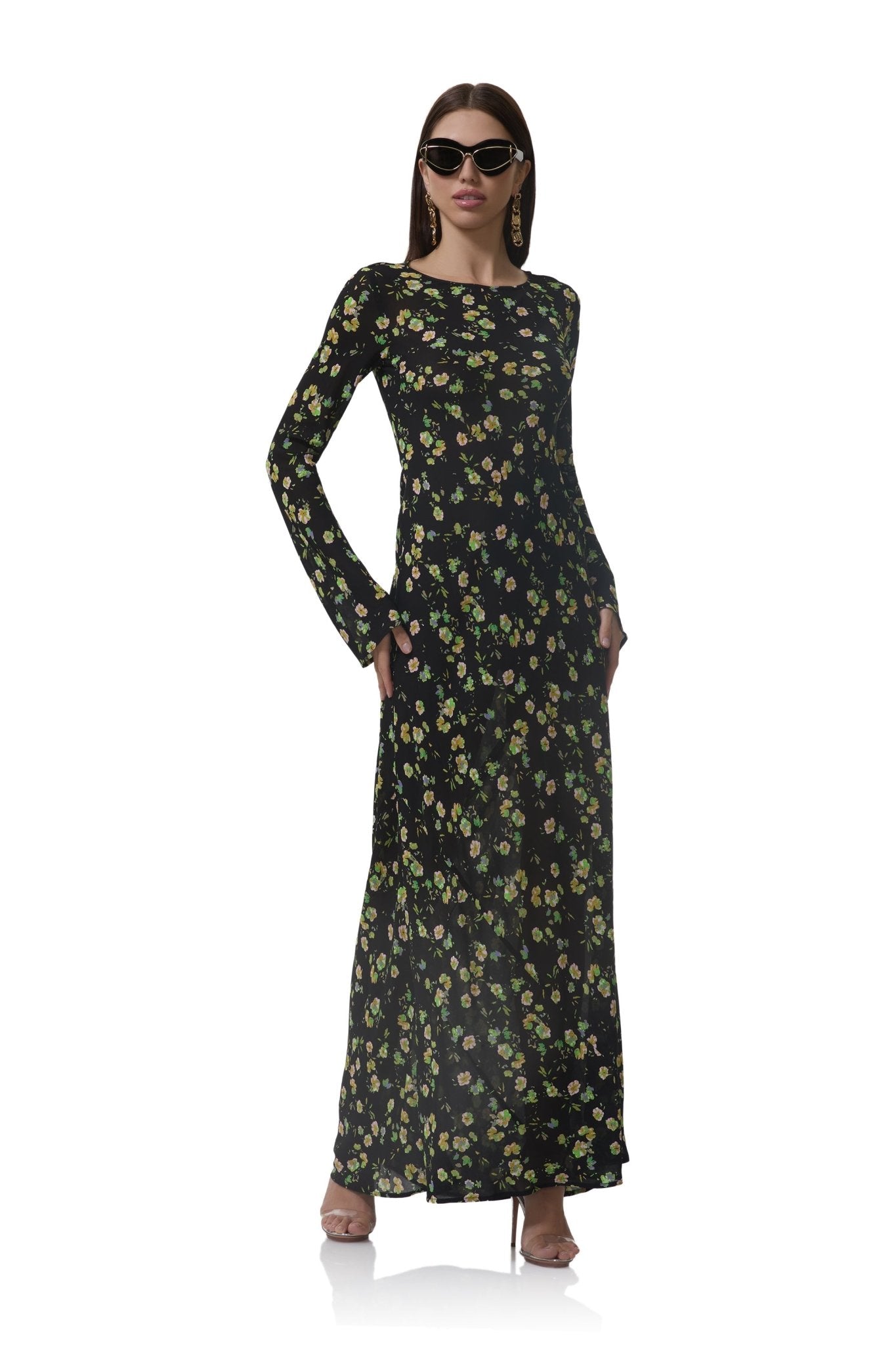 Jetta Dress - Citrus Ditsy - AFRM