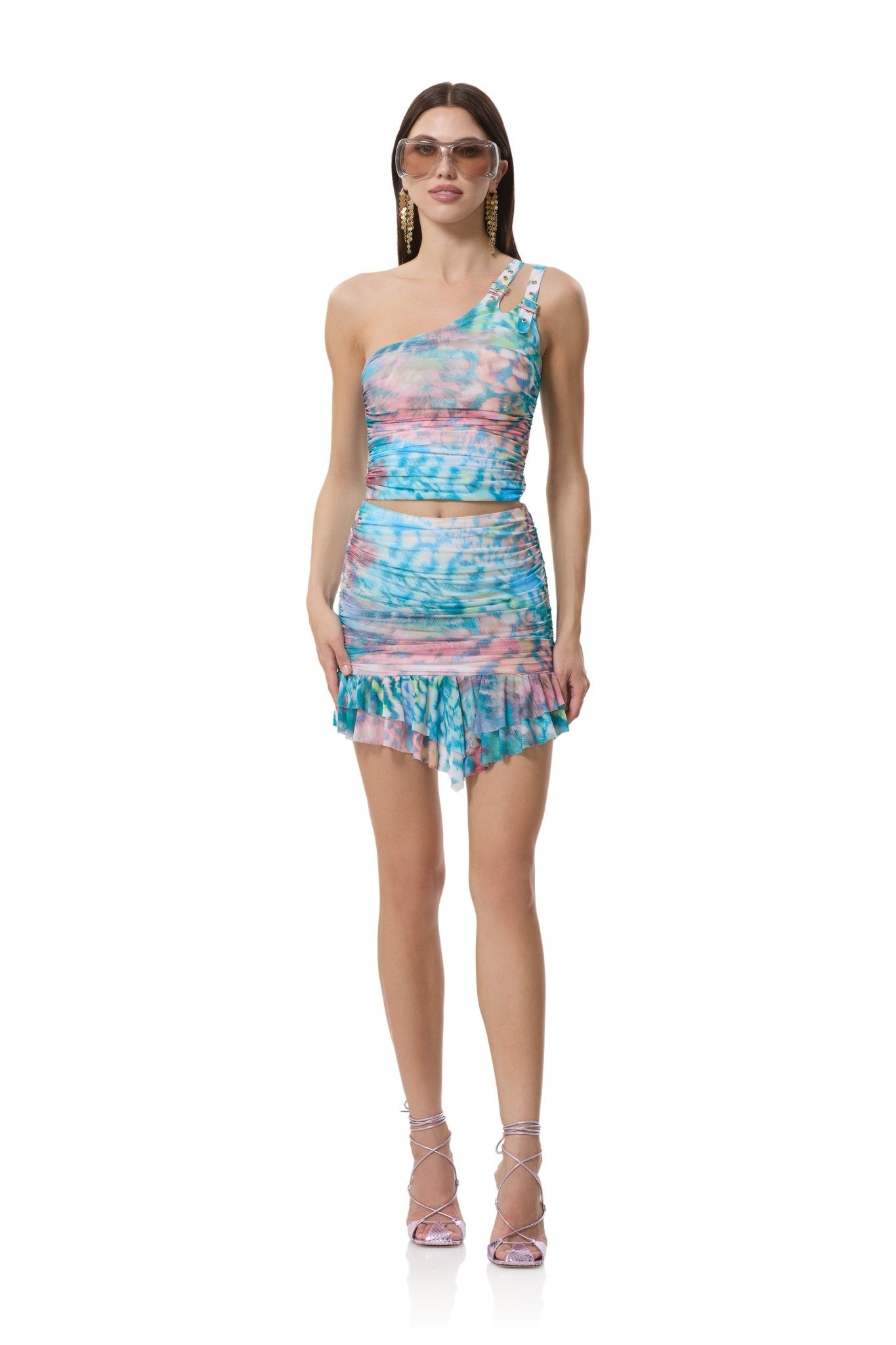 Jinx Mini Skirt - Pastel Animal - AFRM
