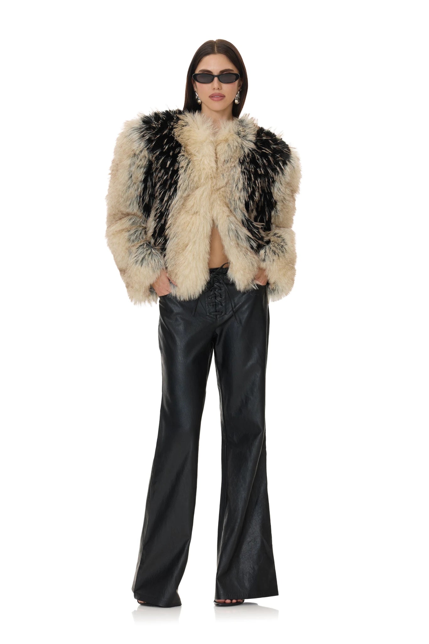 Liz Fur Coat - Vintage Multi Fur - AFRM