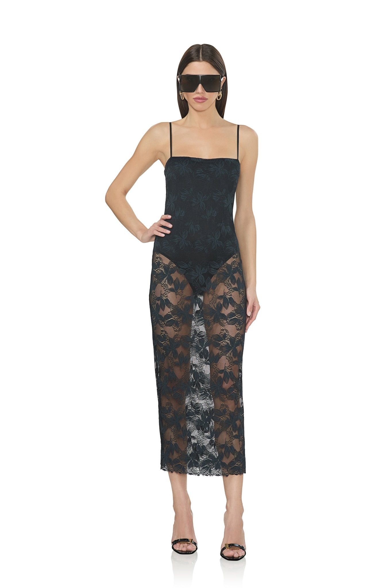 Marsaille Dress - Noir - AFRM