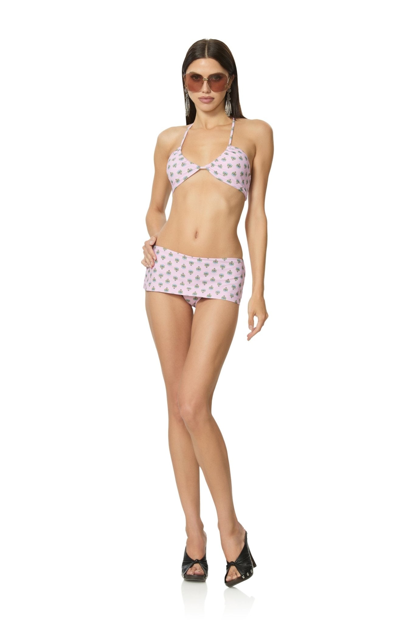 Melaga Skort Bikini Bottom - Crocus Foulard - AFRM