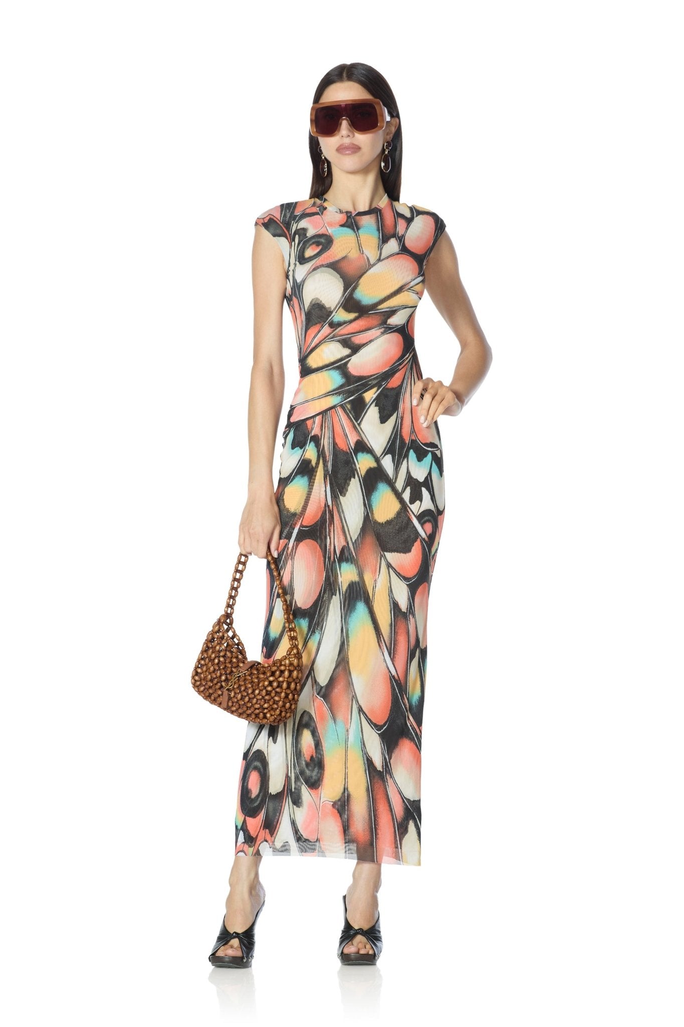 Mylo Dress - Brandy Butterfly - AFRM