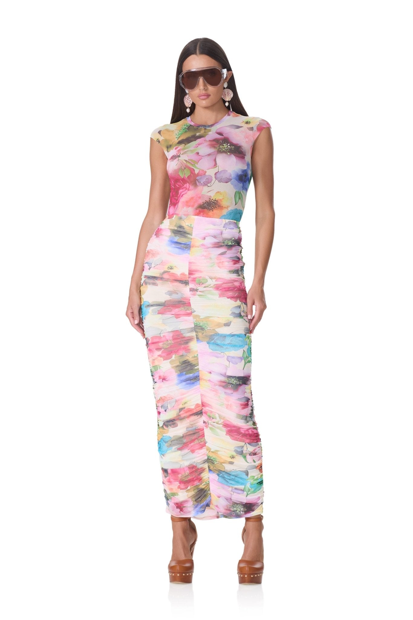 Nina Top - Watercolor Blossom - AFRM