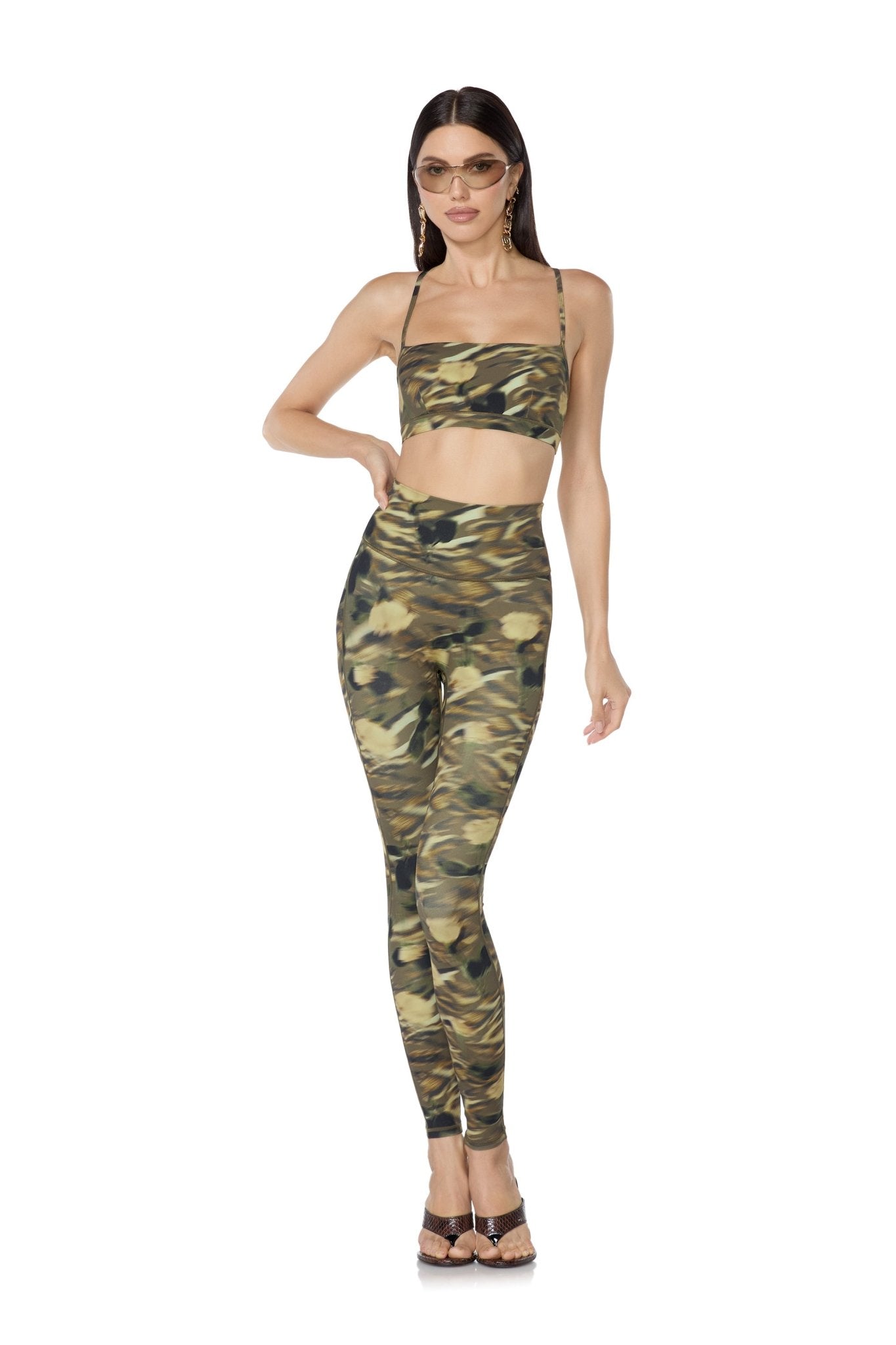 Olina Bra - Active Rushed Camo - AFRM