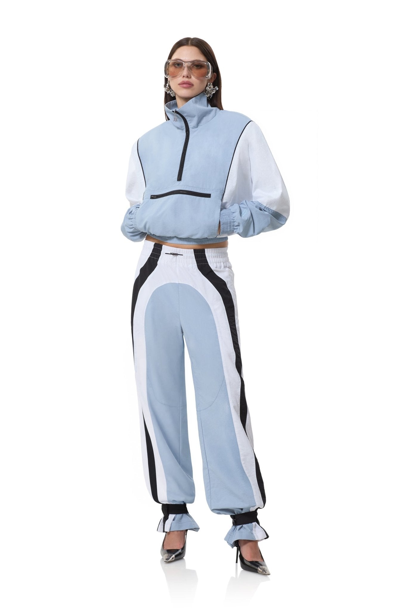 Parson Track Pant - Dusty Blue Mix - AFRM