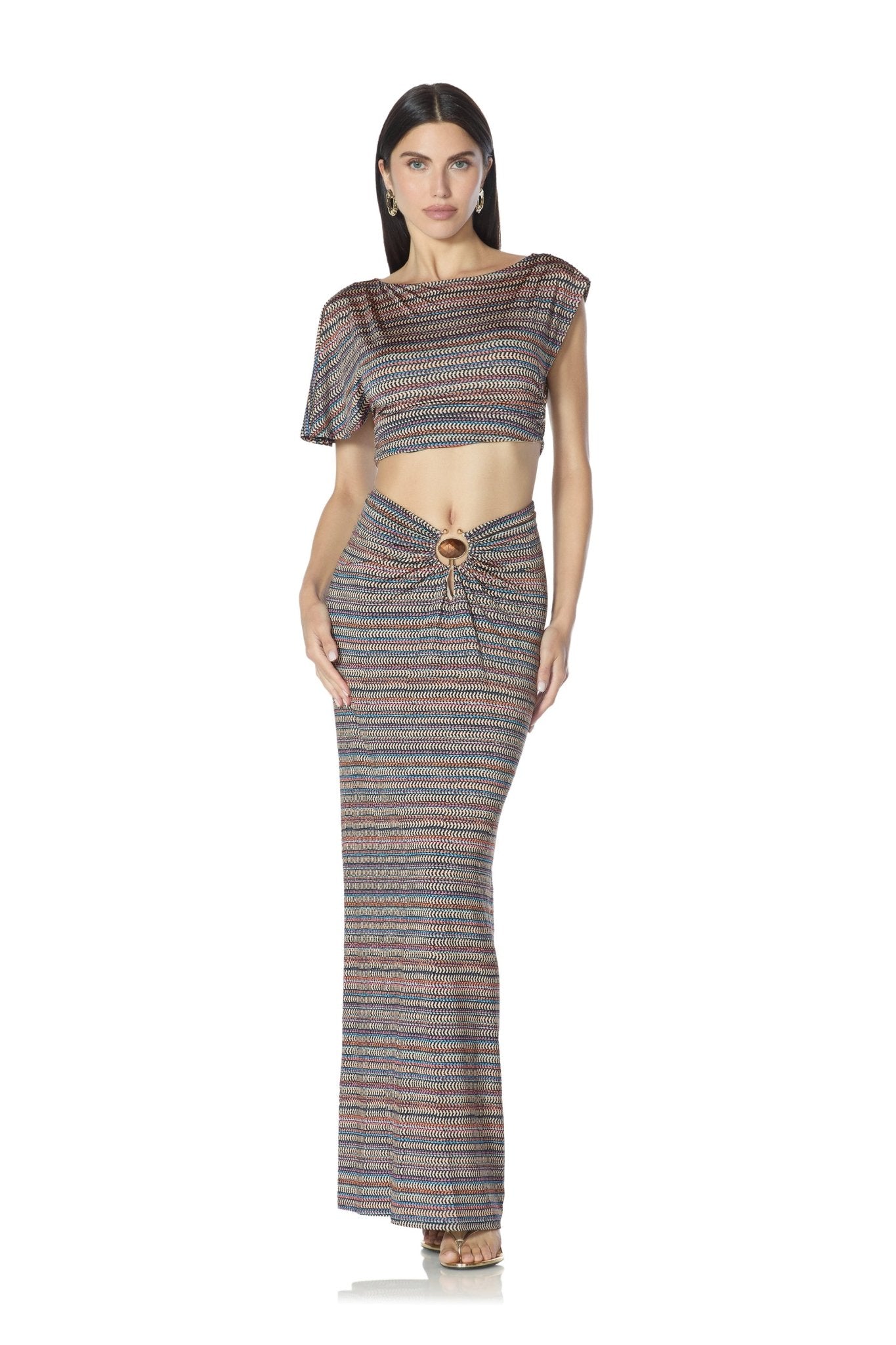 Perla Top - Chevron Stripe - AFRM