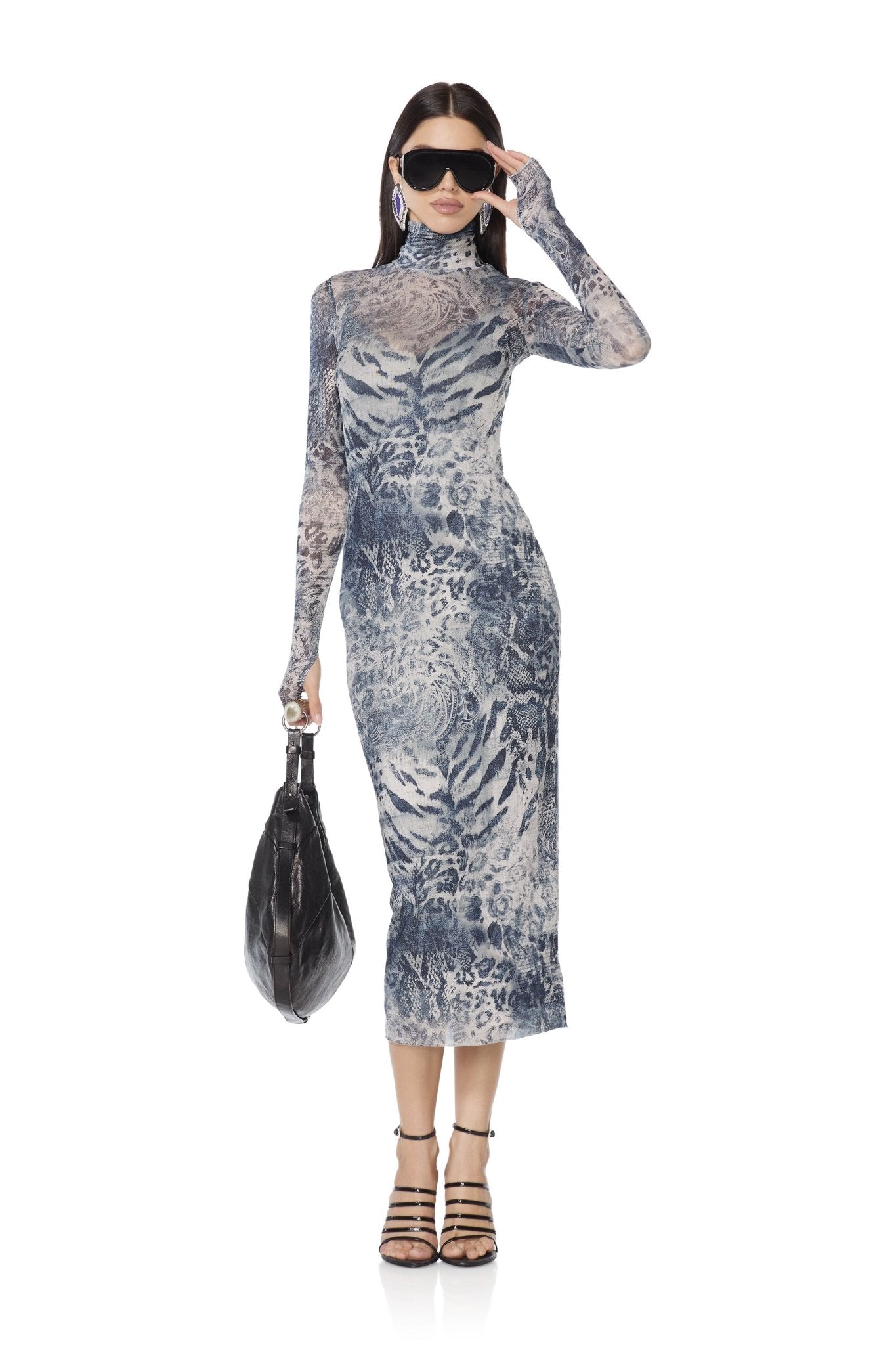 Shailene Dress - Patchwork Animal - AFRM