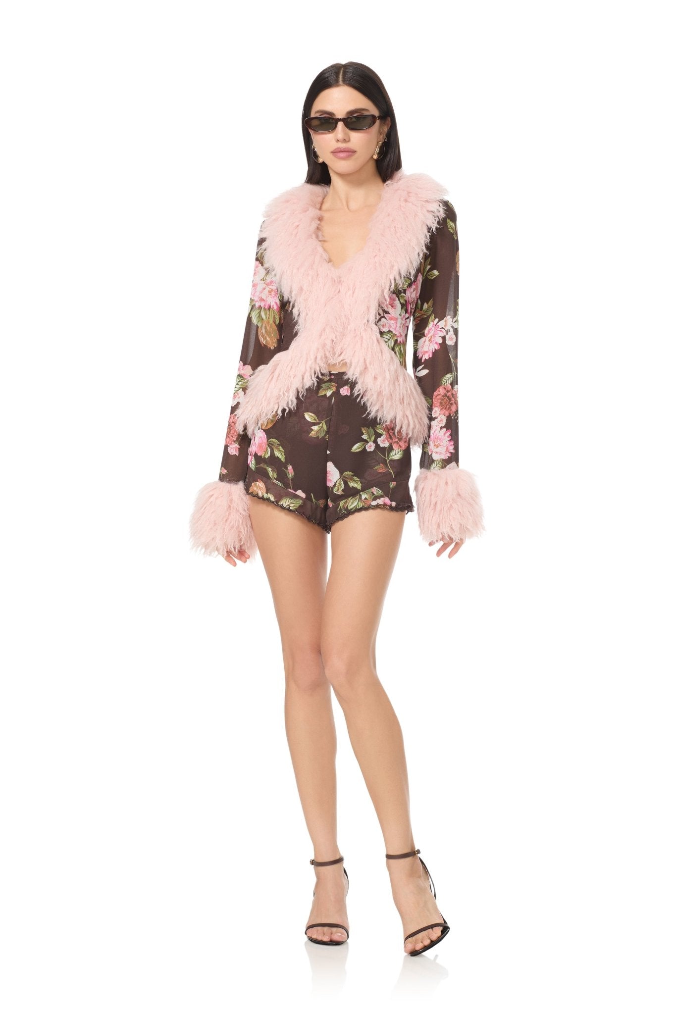 Simone Top - Chocolate Rose - AFRM
