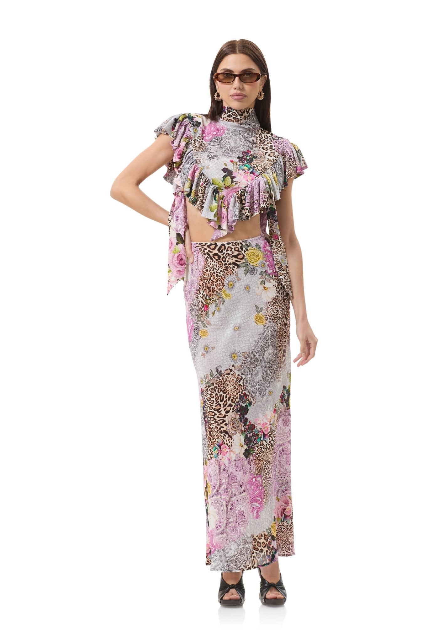 Stevie Top - Natural Patchwork - AFRM