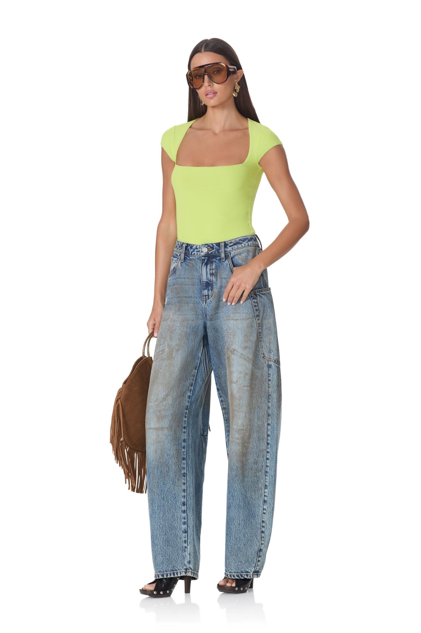 Winona Top - Wild Lime - AFRM
