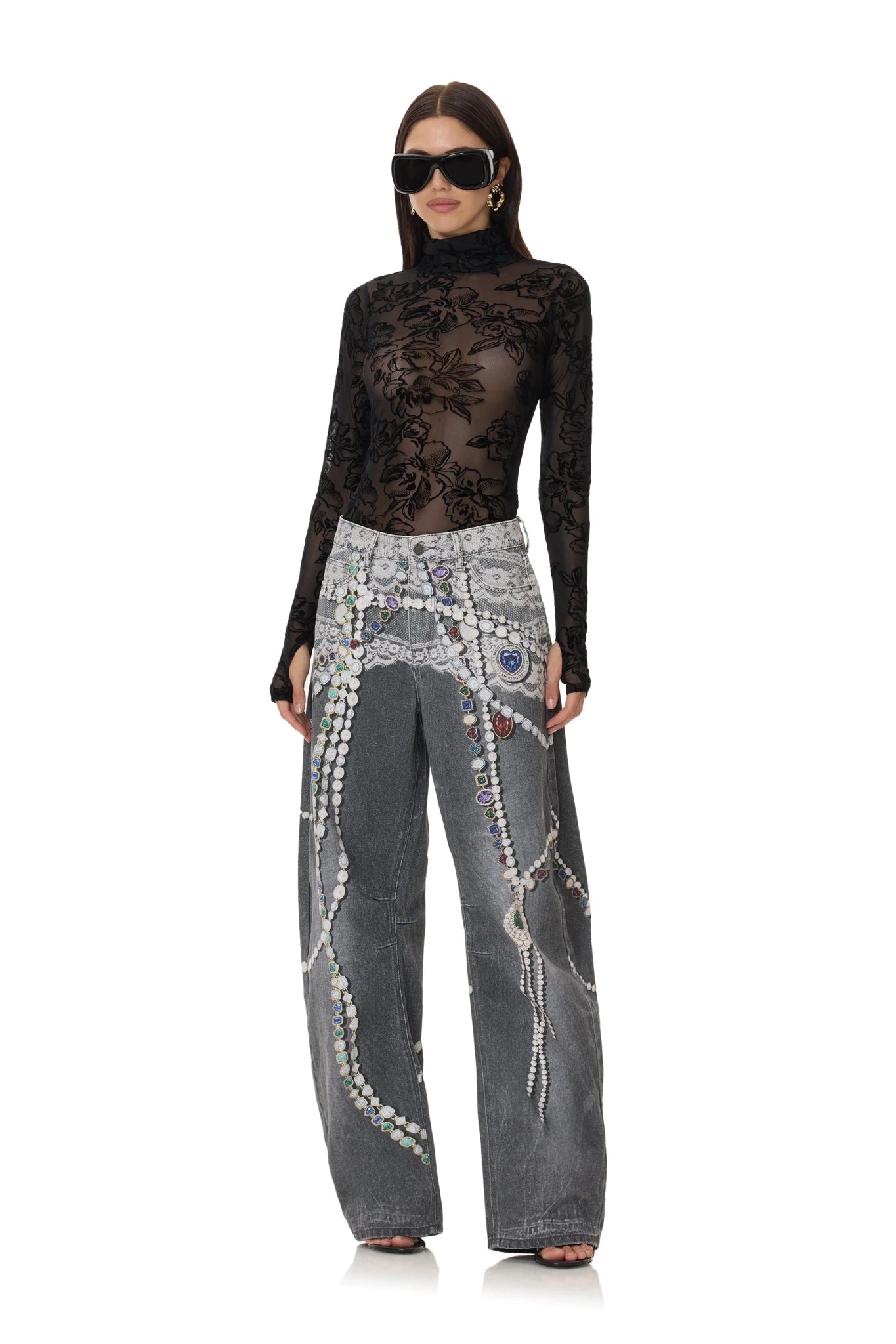 Zadie Top - Linework Rose - AFRM