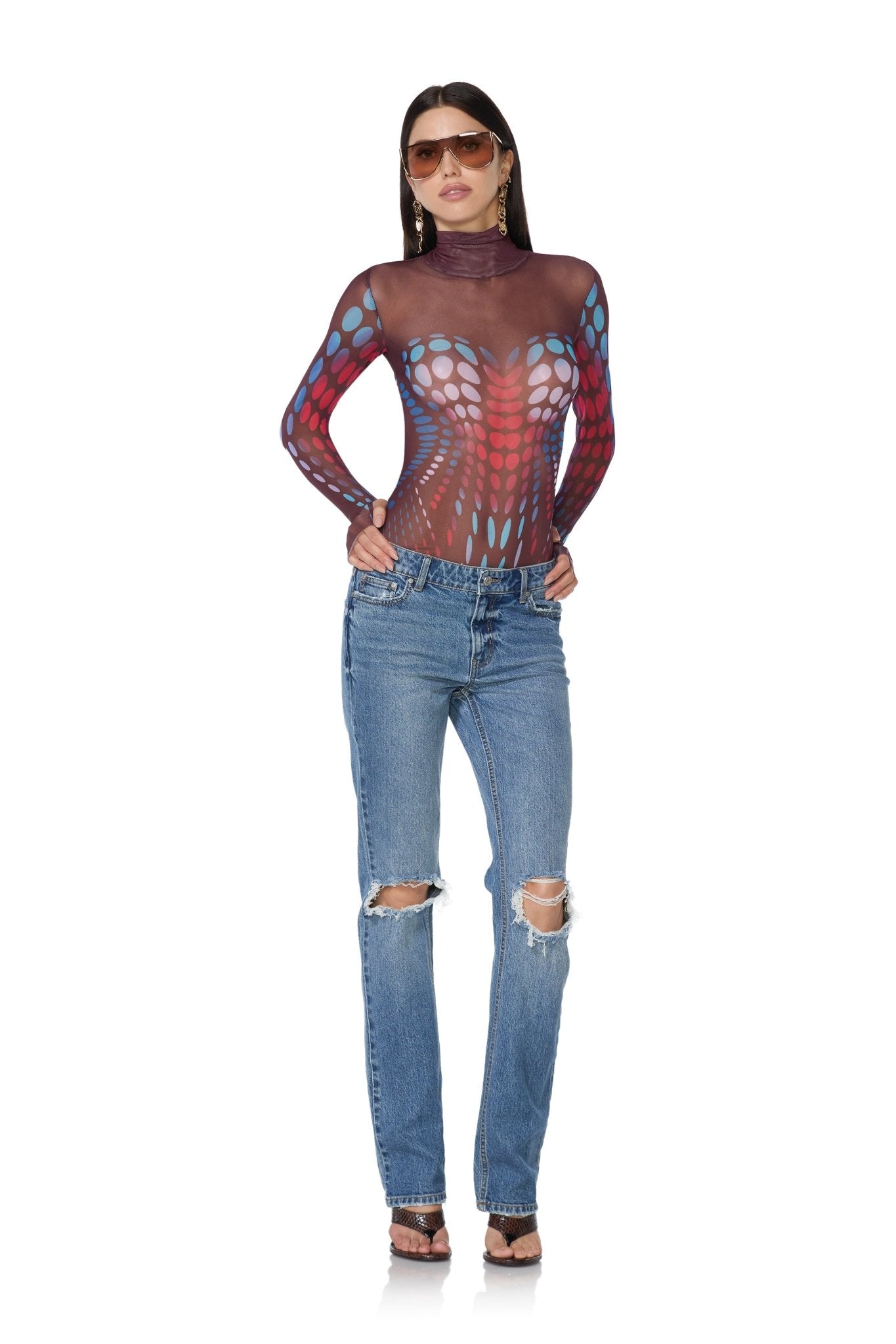 Zadie Top - Ruby Dots - AFRM